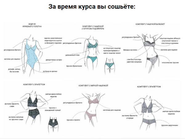 [Шитье] Онлайн курс Нижнее белье (Ольга Капустина)